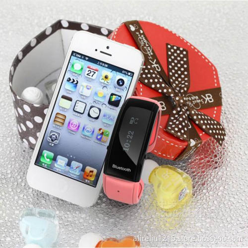Bluetooth watch bracelet + caller ID/name display+Answer/Conversation/hang up call bluetooth watch